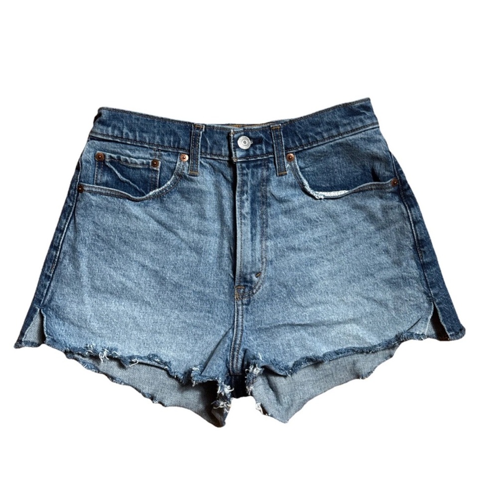Abercrombie & Fitch Curve Love Mom Denim Blue Jean Shorts - 27/4
